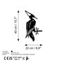 Aberto Design Bird On The Branch 10 - Negro